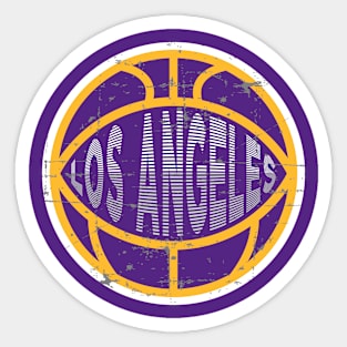 Los Angeles Basketball 4 Sticker